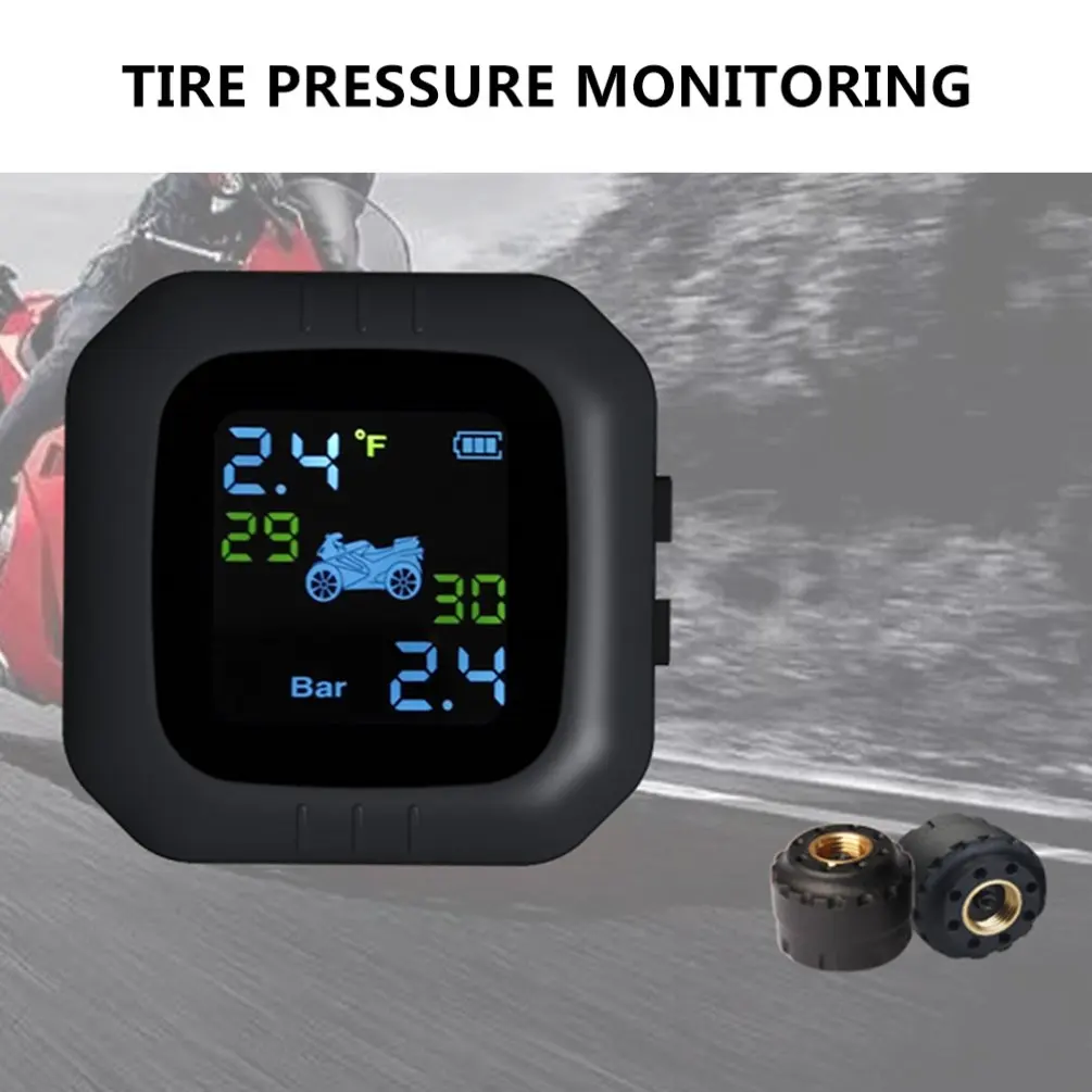 Водонепроницаемый в режиме реального времени Tpms беспроводная система контроля давления в шинах внутренний или внешний ЖК-дисплей Th Wi-Fi датчики