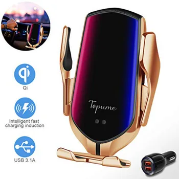

Wireless Car Charger Fast Charging Automatic Clamping Car Phone Holder Automatic Car Phone Holder Wireless Charger
