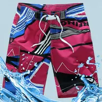 2021 Men Summer Beach Shorts Pants Color Plus Size Block Breathable Drawstring Swimming Trunks Men Running Sports Surfing Shorts 1