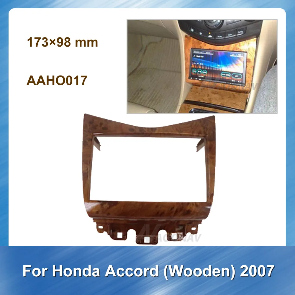 2Din Автомобильная Радио фасция рамка для HONDA Accord 2007 деревянный высокое качество
