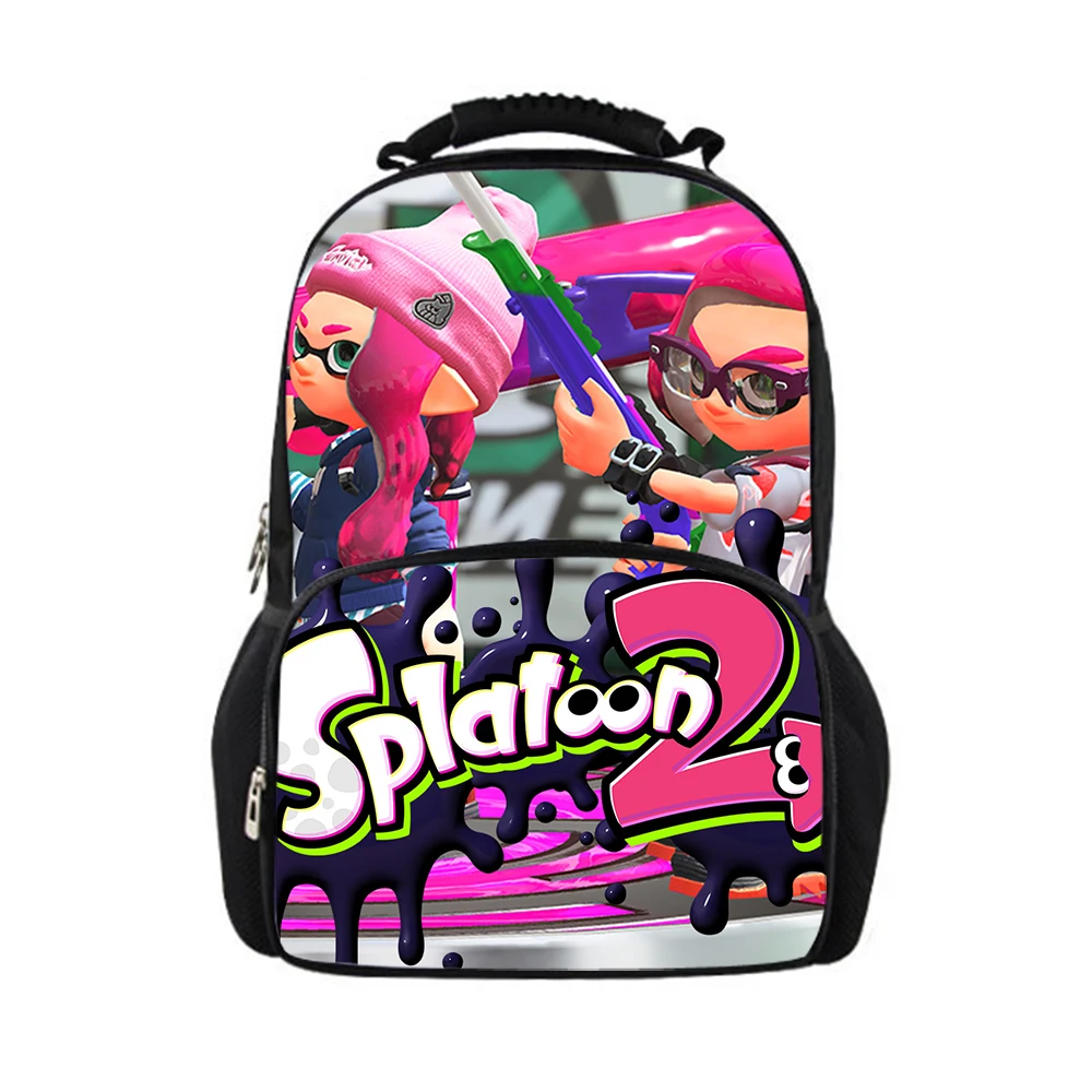 CDGX1154A Мультяшный школьный рюкзак для подростков мальчиков Splatoon 2 войлока Bookbag большой емкости путешествия ортопедический рюкзак для мужчин Notbook сумка - Цвет: CDGX1154A