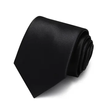 

High Quality 2020 New Designers Brands Fashion Business Black 8cm Ties for Men Zipper Necktie Formal Suit Work with Gift Box