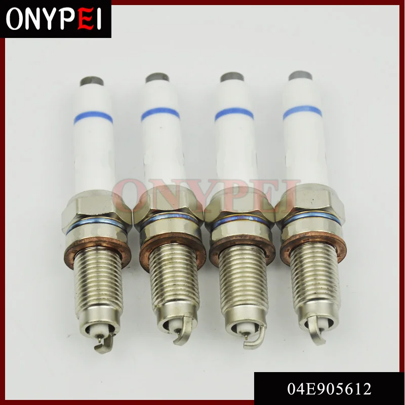 4pcs/lot Iridium Spark Plug 04e905612 04e905612c 04e905612e For Golf