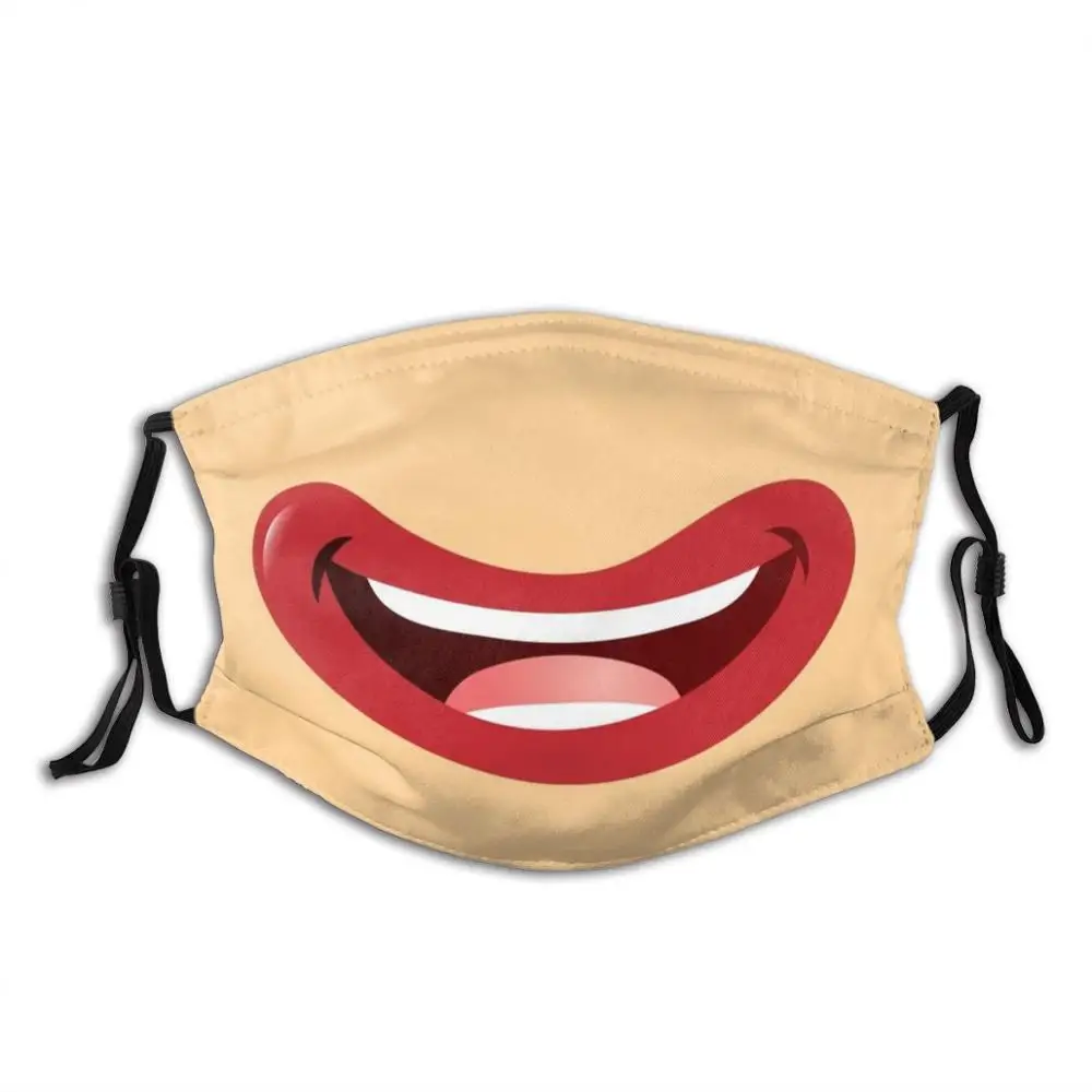 

Clown Smile 19 Funny Cool Cloth Mask Face Mask Face Masks Stay At Home Social Pattern Quarantine Animals Social Distancing