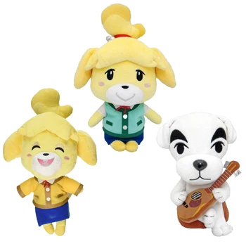 

Animal Crossing New Horizons Shizue Isabelle KK Slider Plush Toy Stuffed Dolls Keychain Prop Cos Cartoon Children Gift