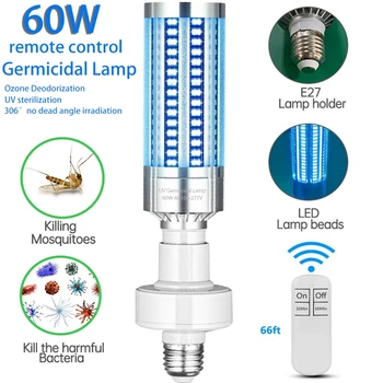 

DHL free shipping UVC Ultraviolet Light Sterilizer LED Germicidal Lamp lights Ozone Disinfection Deodor corn bulb Clean Air