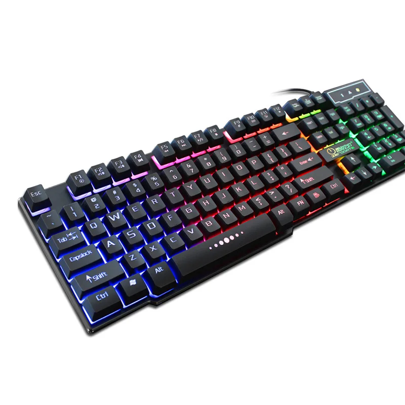 

coolcold wired usb keyboard mechanical feeling 104 keycaps gaming keyboard waterproof backlit teclado mecanico