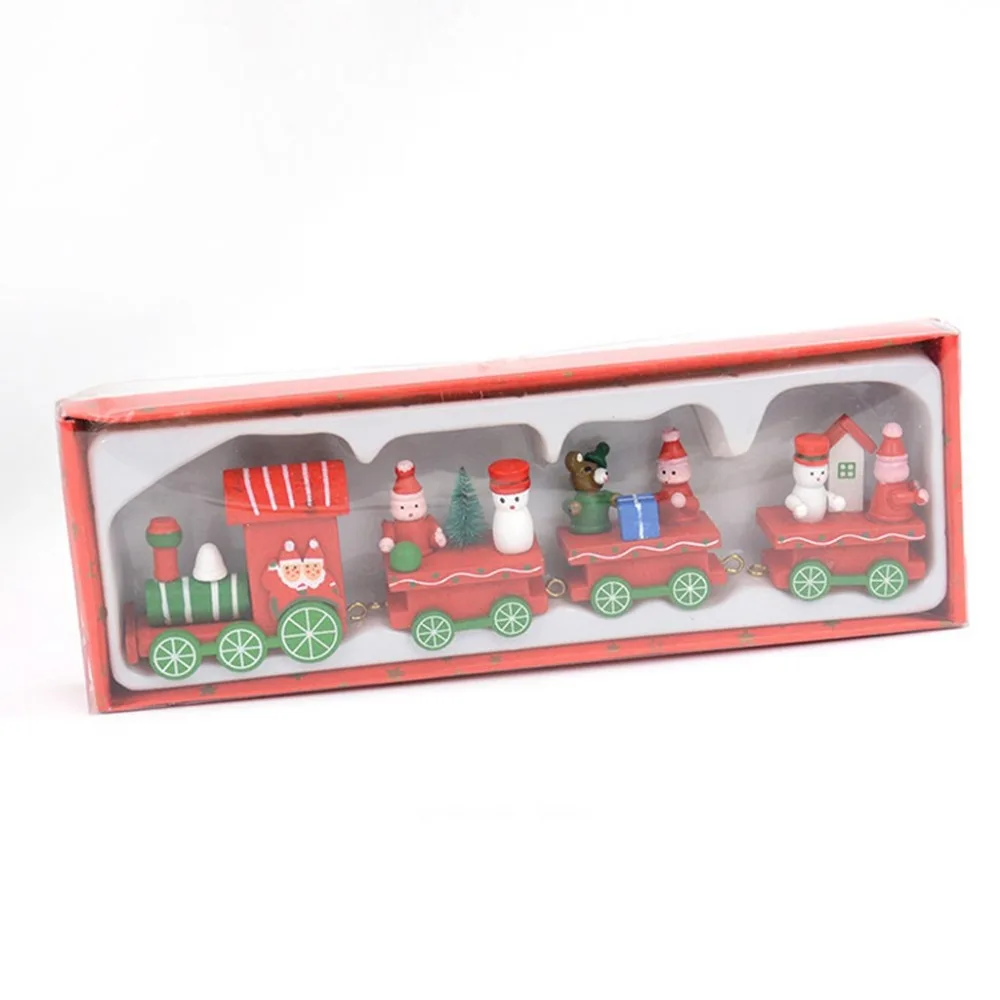 Рождественский Деревянный мини-поезд, Рождественское украшение для детей, подарок для дома, новогодняя елка, Декор, подвеска, deco noel bois 4FM