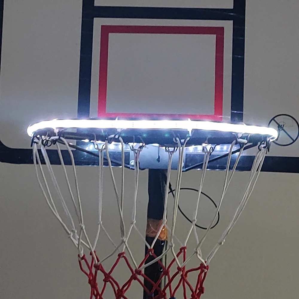 

LED Basket Hoop Solar Light Playing At Night Lit Basketball Rim Attachment Helps You Shoot Hoops At Night LED Strip Lamp
