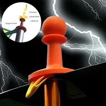 Новинка, 4 шт. навес для кемпинга, палатки, поддержка стержня, защита молнии, колпачок молнии, стержень молнии, стержень для кемпинга, пеших прогулок