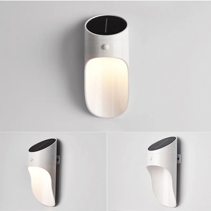 Светодиодный солнечный светильник микроволновая печь Сенсор настенная лампа