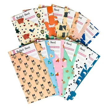 

24pcs Budget Envelopes Set Creative 6 Holes Cash Envelopes With Budget Sheets And Label Stickers Coupon Organizer Wallet