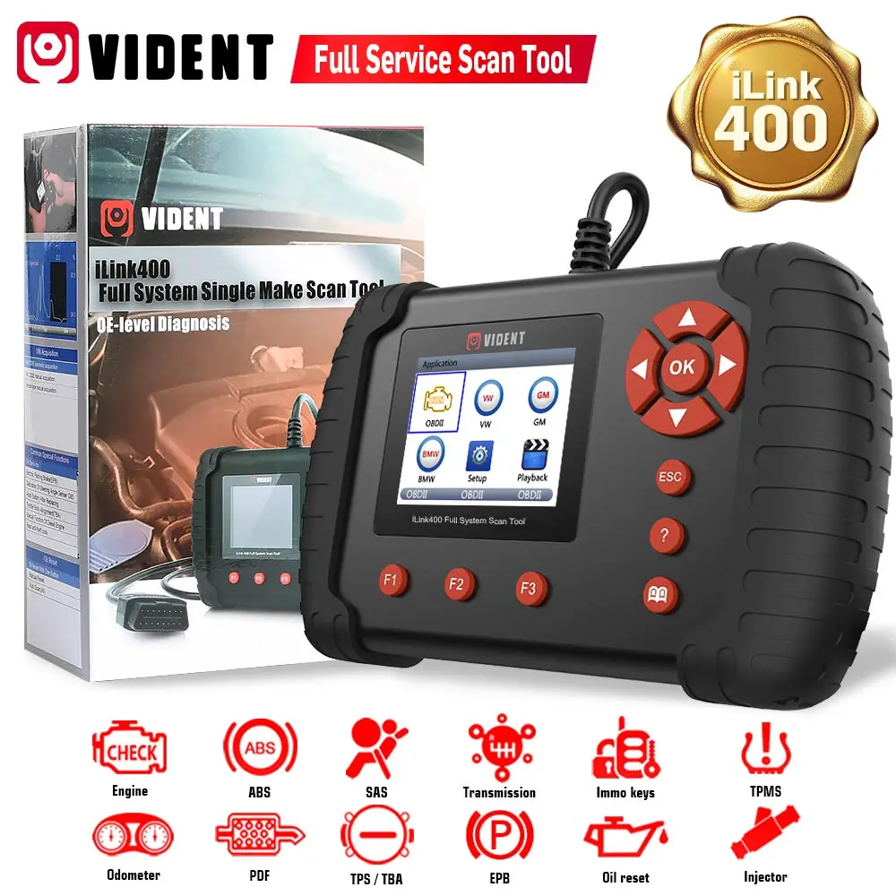 Система автоматического сканирования VIDENT iLink400 Full System ABS/SRS/EPB // DPF