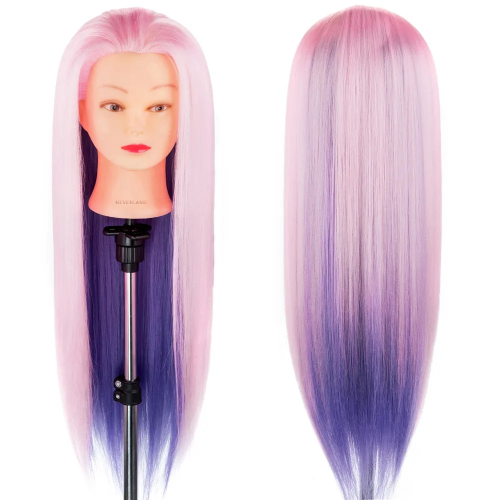 Нетляндии &quot 24 &quotрозового и фиолетового цветов Парикмахерские Манекен головы