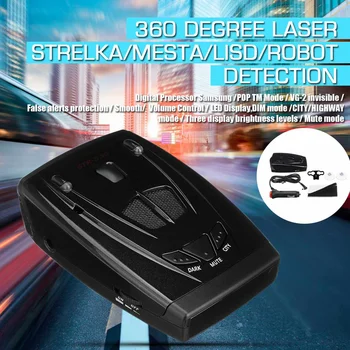 

TR535 LCD Radar Laser Detector Universal Car Trucker Speed Laser Radar Detector Voice Alert Warning 360Degree Auto Speed Control