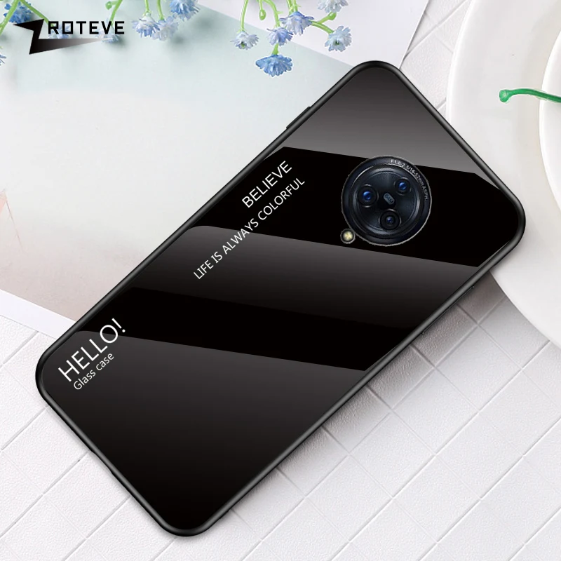 ZROTEVE ЧЕХОЛ ДЛЯ VIVO NEX 3 чехол с градиентным стеклом A S Чехол Мягкий край закаленное