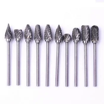 

10pcs/Kit Rotary Burrs Bit Tool Tungsten-Carbide HRC70 Cutter Rotary Burr Set