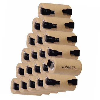 

Screwdriver electric drill 20 pcs SC battery ni-cd 1.2v 2200mah nicd batteria accumulator power bank SUBC
