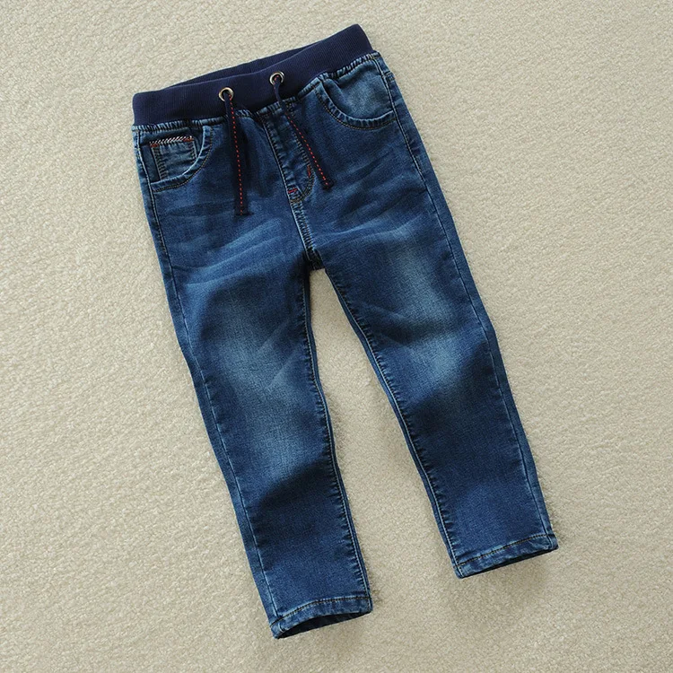 

Childrenswear a Generation of Fat Crawler BOY'S Denim Trousers Children New Style Casual Elasticity Spring And Autumn Large Craw