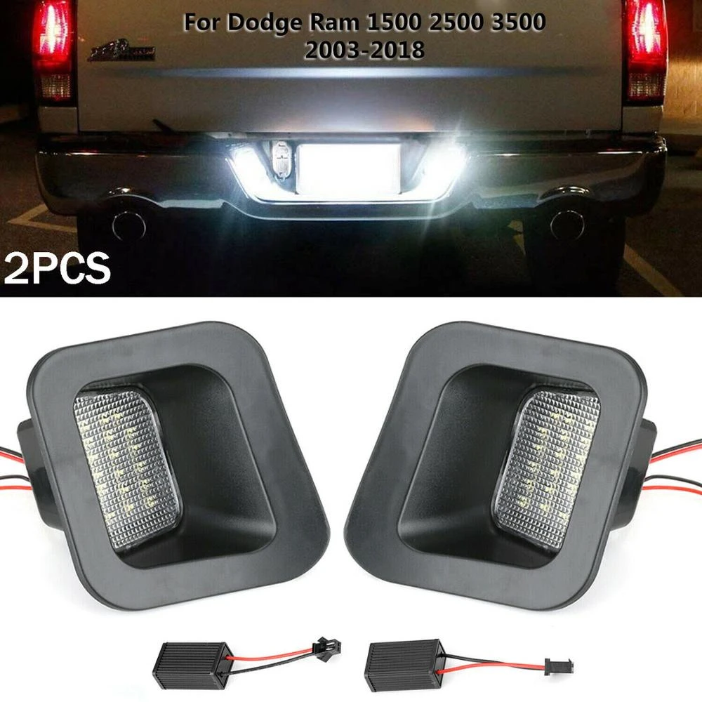 dodge ram license plate light