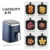 MIUI Air Fryer, 4.5 L Family Pack Digital Control Electric Deep Fryer, Безмасляный MI-CYCLONE 360° Baking Toaster, Ocean Heart 2021