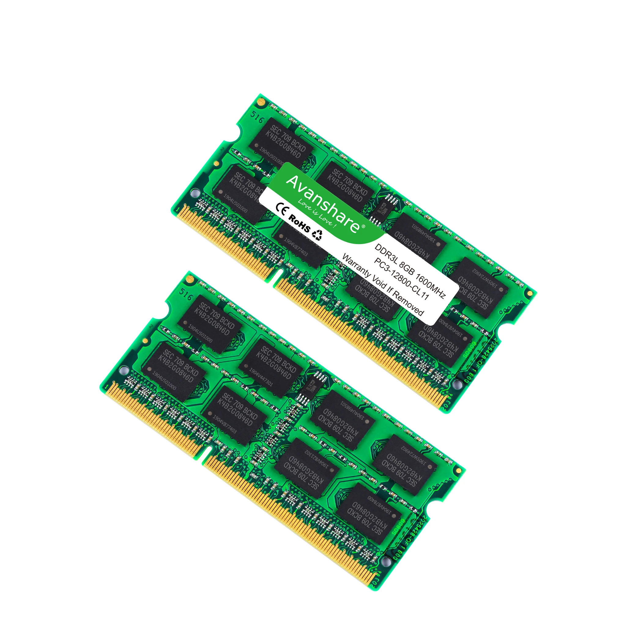 Avanshare памяти DDR3 8 ГБ 1 5 V для портативных компьютеров 1600 МГц 1333 Sodimm Тетрадь