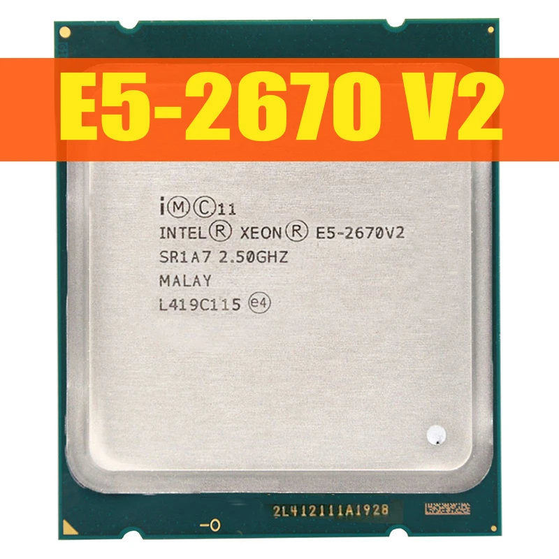 amd cpu Xeon E5-2670 v2 Ten-Core Processor 2.5GHz 8GT/s 25MB 20threads LGA 2011 CPU CPU 100% normal work amd processor