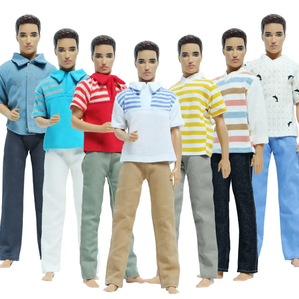 Doll Accessories Toy Ken Barbie Clothes Shirt Trousers Wear