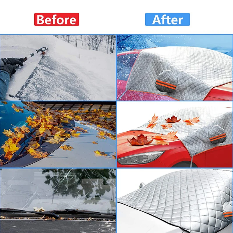 Car Windshield Cover Snow Protector Ice Blocked Front Window Exterior Auto Accessories car sunshade windshield sunshade windshield sun shade car cover car snow shield