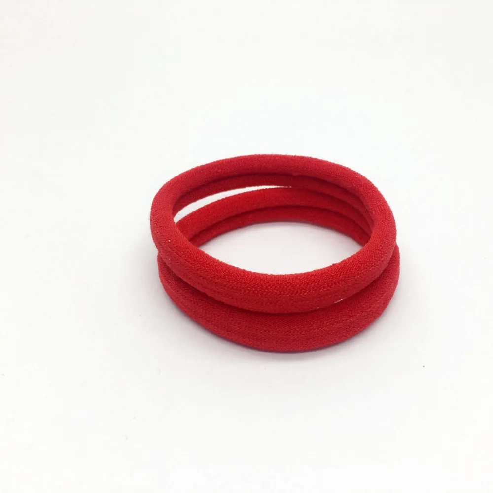red - 20 PCS 20 шт. яркие цвета резинки детские безопасные эластичные резинки для волос конский хвост держатель для девочек женские аксессуары для волос - Цвет: red - 20 PCS