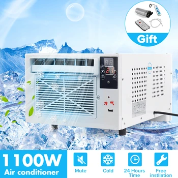 

220V Desktop Air Conditioner 1100W Cold/Heat Dual Mode Remote Control Air Conditioning Machine Air Cooler For Home Bedroom Pet