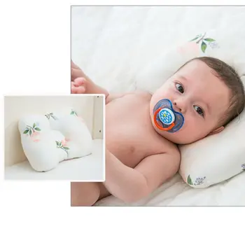 

Cute Baby Pillow Soft Anti-Spitting Milk Anti-Head Stereotype Cotton Safe Four Seasons Universal Newborn