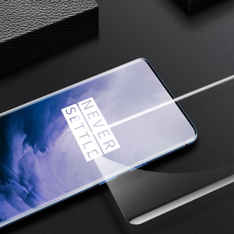 Полностью клеевое наножидкое УФ закаленное стекло для Oneplus 8 7 T Pro UV Coverd Защита
