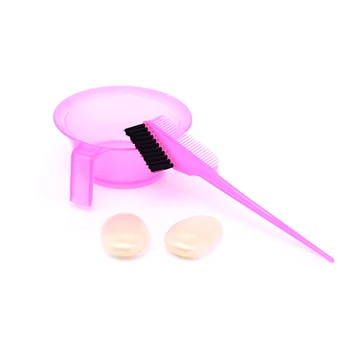 

Salon Easy Clean Brush Comb Tint Mixing Bowl Earmuffs Barber DIY Coloring Hairdressing Professional Hair Dye Kit Styling Tools