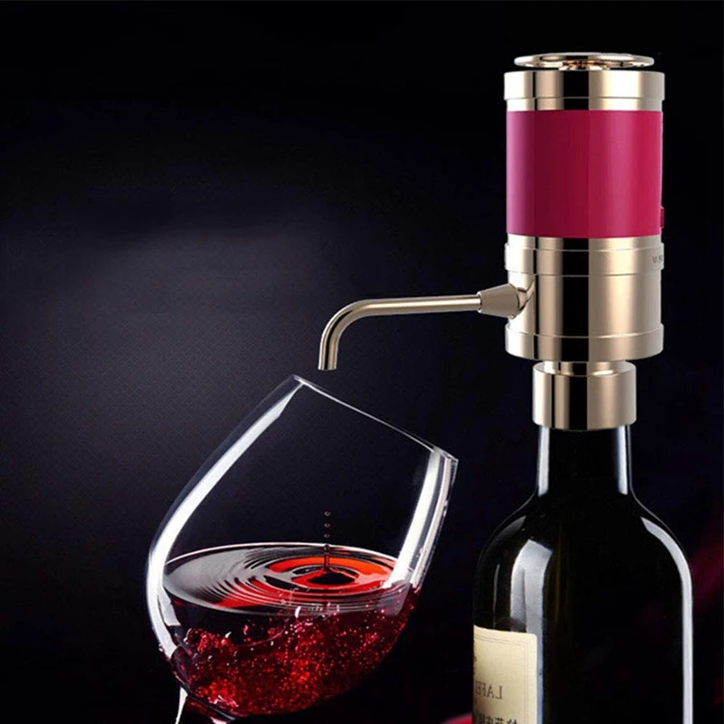 Большая сделка Электрический аэратор вина и диспенсер-быстро окисляет, портативный, автоматическая бутылка Сапун насос с металлической выливной носик