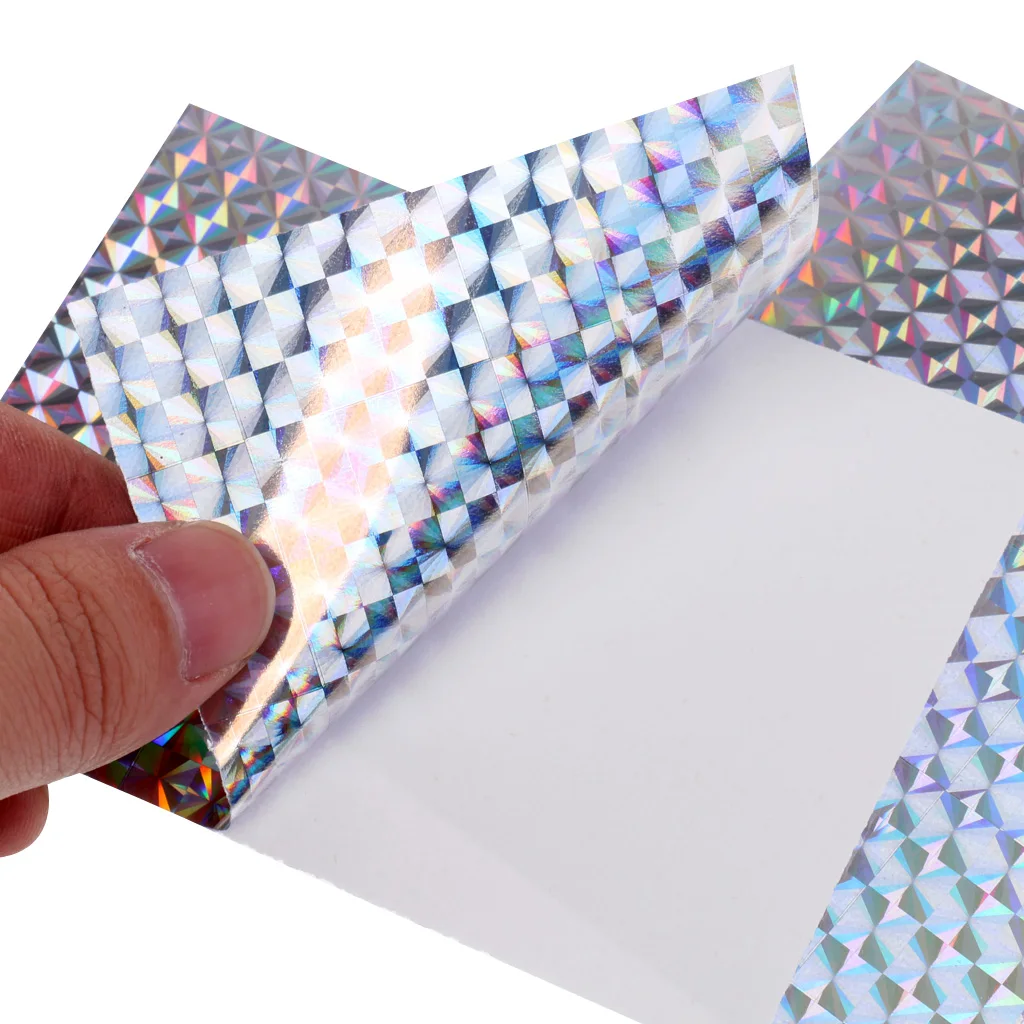 4Pcs Reflective Holographic Scales  Film Fishing Lure Tape 3.9