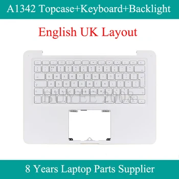 

Notebook White English A1342 Topcase Replacement For Macbook A1342 UK Keyboard Backlight Top Case Cover Palmrest 2009 2010 Year