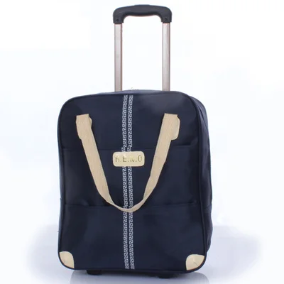 1PCS Сумка на колесиках, женская сумка для багажа, для девушек, на колесиках, водонепроницаемая, сумка на колесиках, деловая, вместительная, сумка для посадки, для путешествий, чемодан, сумка - Color: 1PCS