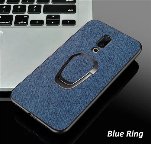 Чехол для телефона meizu 16xs 16s 16x note 9 держатель кольцо CBumper задняя крышка для meizu 16 16th чехол - Цвет: blue ring 1020