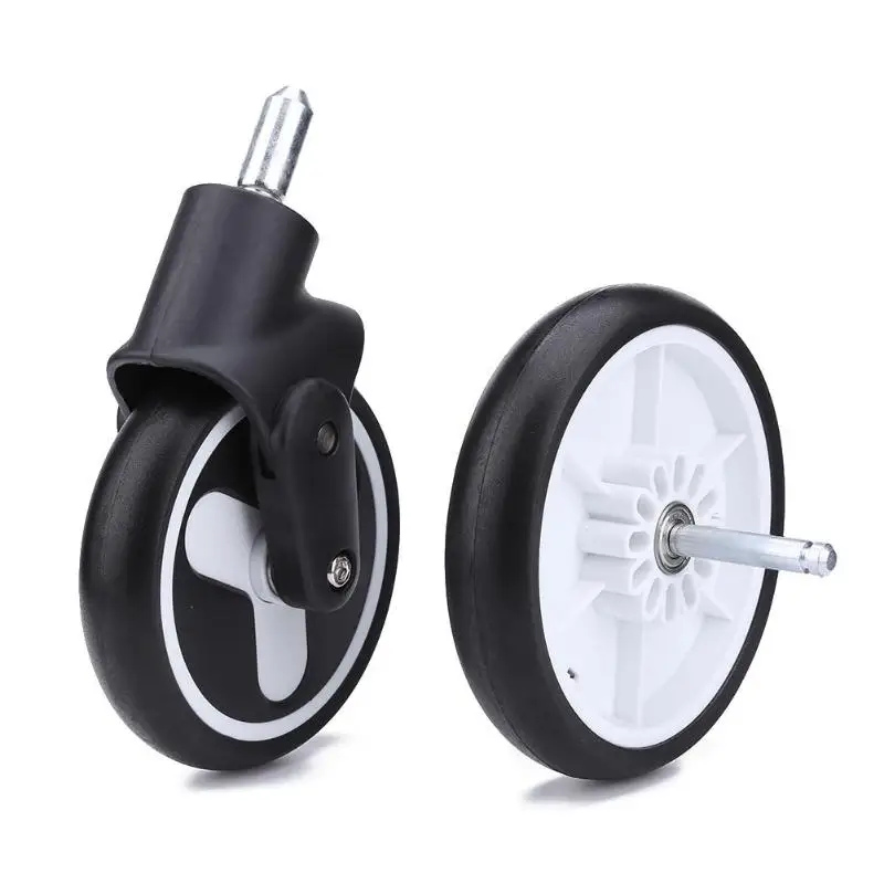 Excellent PU Rubber Replacement Wheels for Yoya Pram Wear Resistance Feature Front Wheels Rear Wheel Stroller Accessories