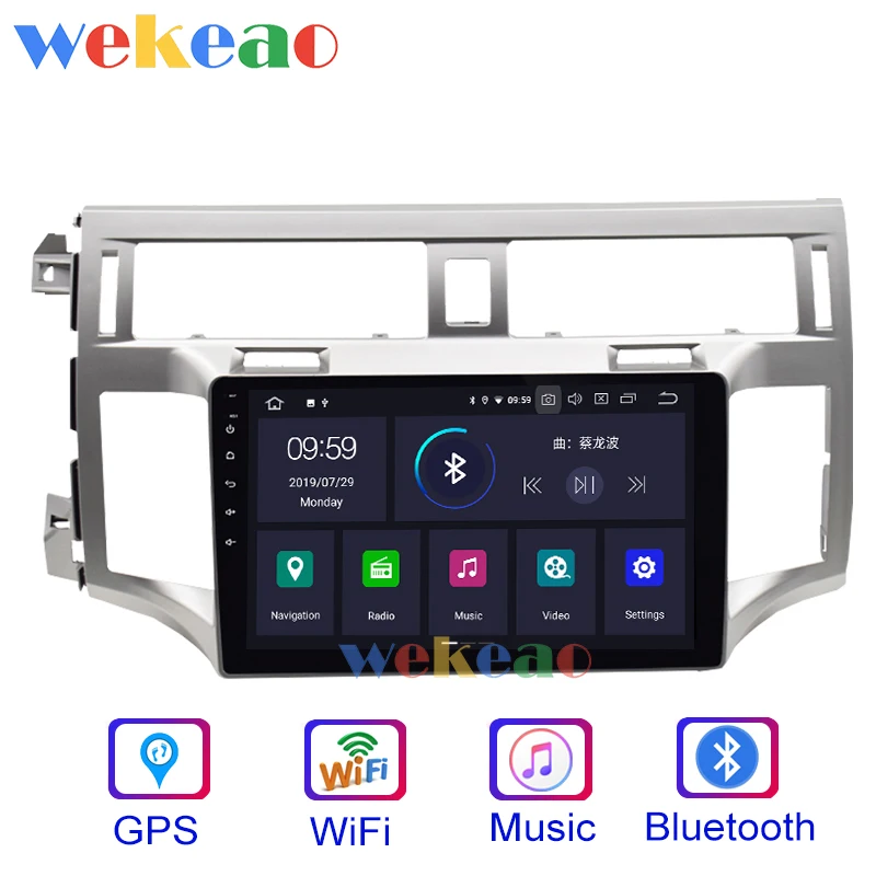  Wekeao Touch Screen 9'' Android 9.0 Car Radio Automotivo Car Dvd Player For Toyota Avalon Android A