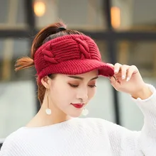 Женская зимняя бейсбольная кепка с хвостиком грязная кроличья шерсть Флисовая теплая трикотажная эластичная Регулируемая Спортивная Повседневная Бейсболка