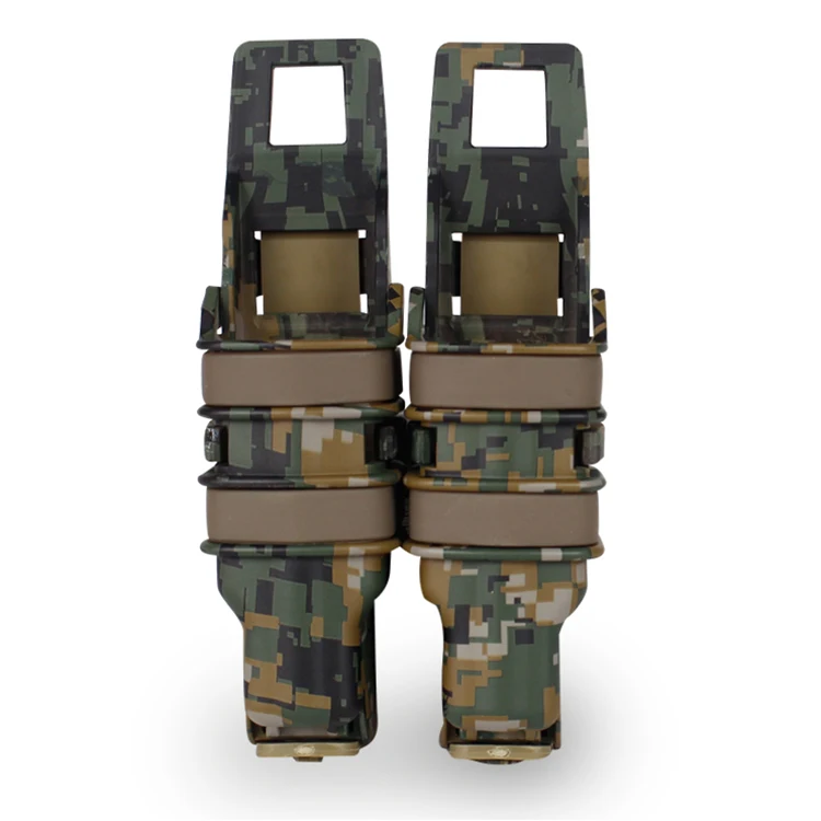 DW ActionUnion Тактический Подсумок пистолет Быстрый Mag M4 9 мм Molle Клип кобура камуфляж быстро тянет оболочки страйкбол охота стрельба - Цвет: DW