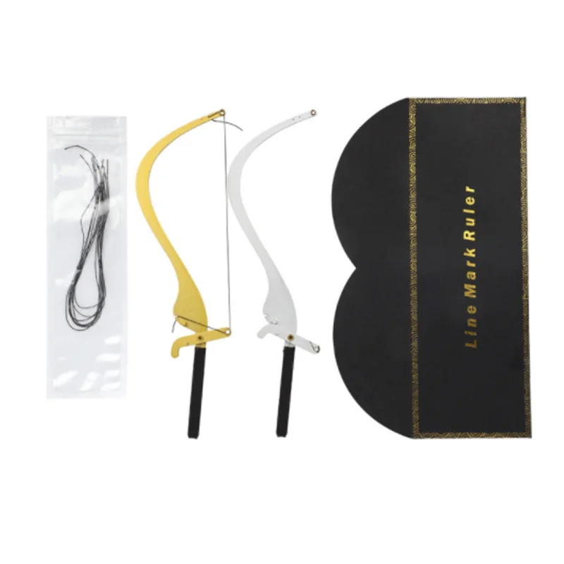 Semi-Permanent Measuring Ruler with Mapping String for Eyebrow Marker Ruler Microblading Mapping Tool Positioning Brows 7 Colors