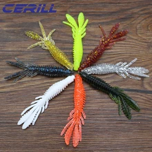 

Lot 20 Cerill Craw Swimbait 65mm Jigging Bait 1.8g Silicone Worm Soft Fishing Lure Shrimp with Salt Bass Carp Artificial Tackle
