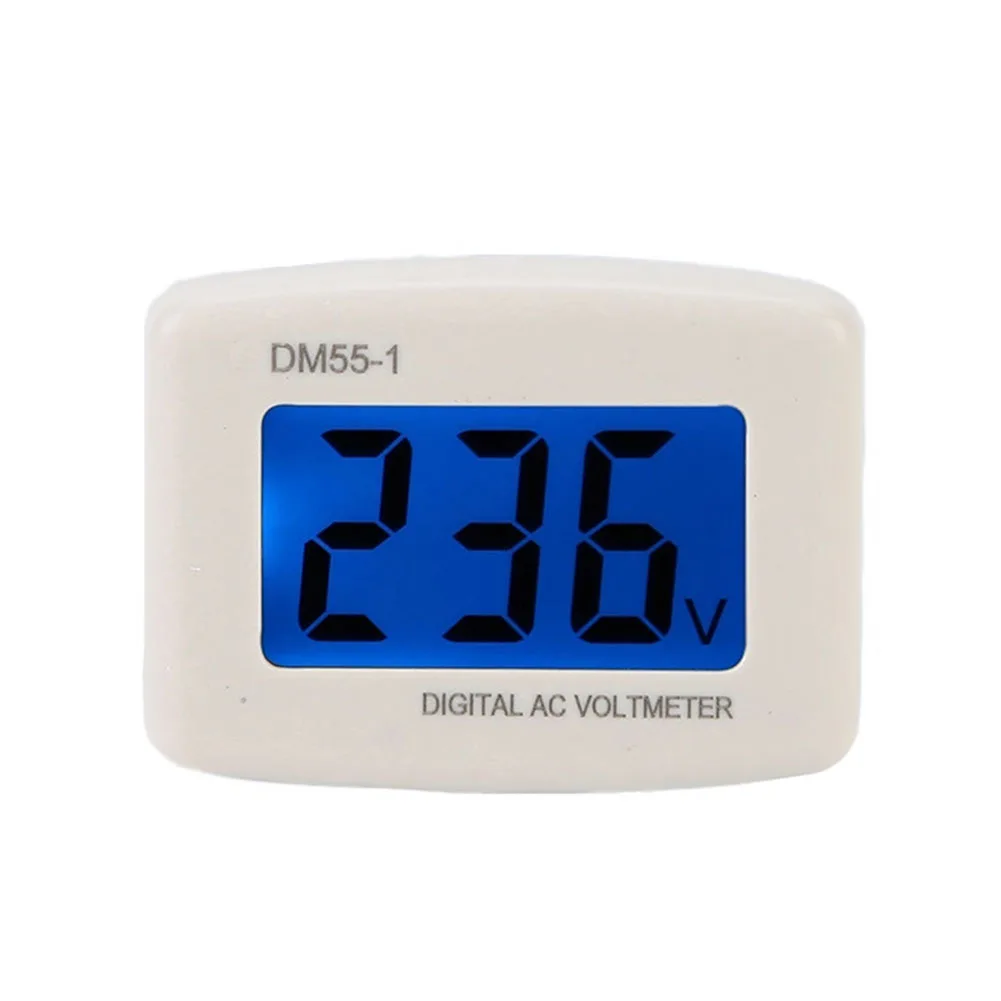 Taidacent Plug In AC Voltage Meter HighDefinition Digital Panel LCD