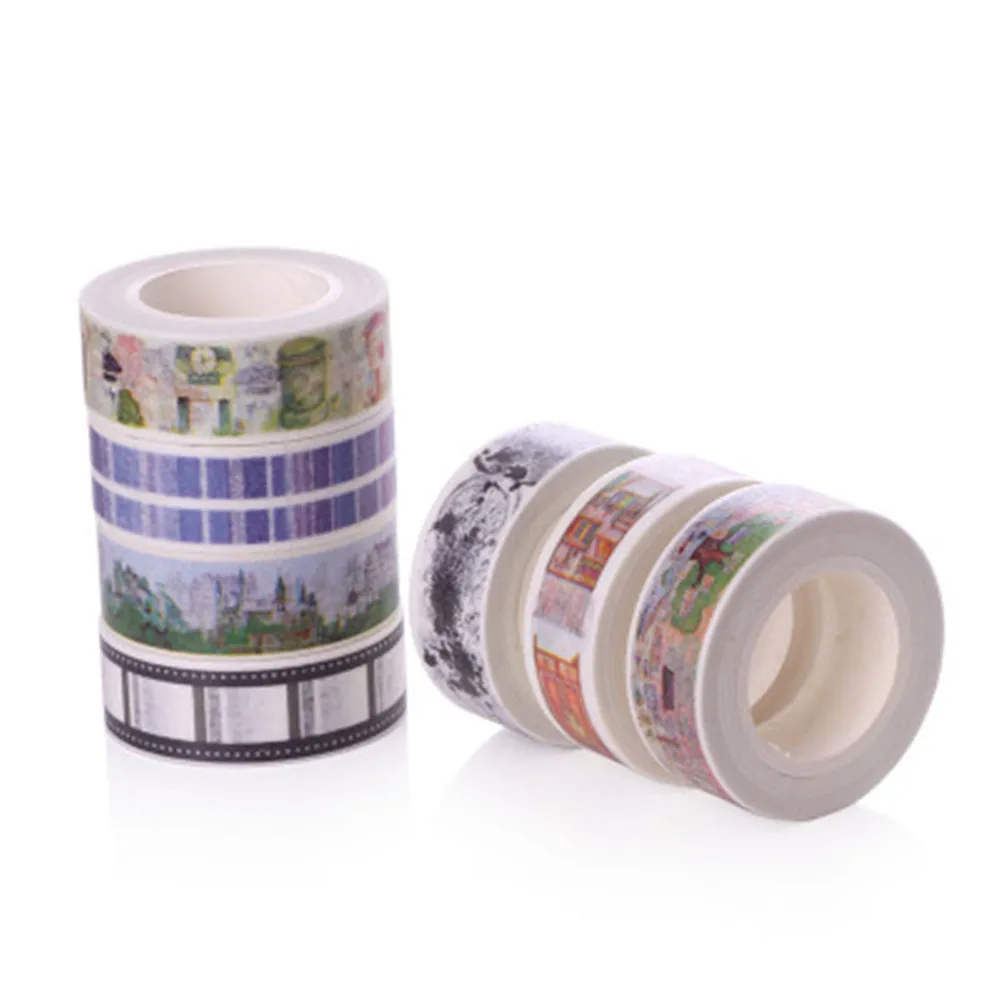 Мультфильм лента Washi для милых девочек почтовый ящик Эллиса замок китайские элементы насекомых изоляционная лента DIY оформление альбома, дневника Стикеры ленты