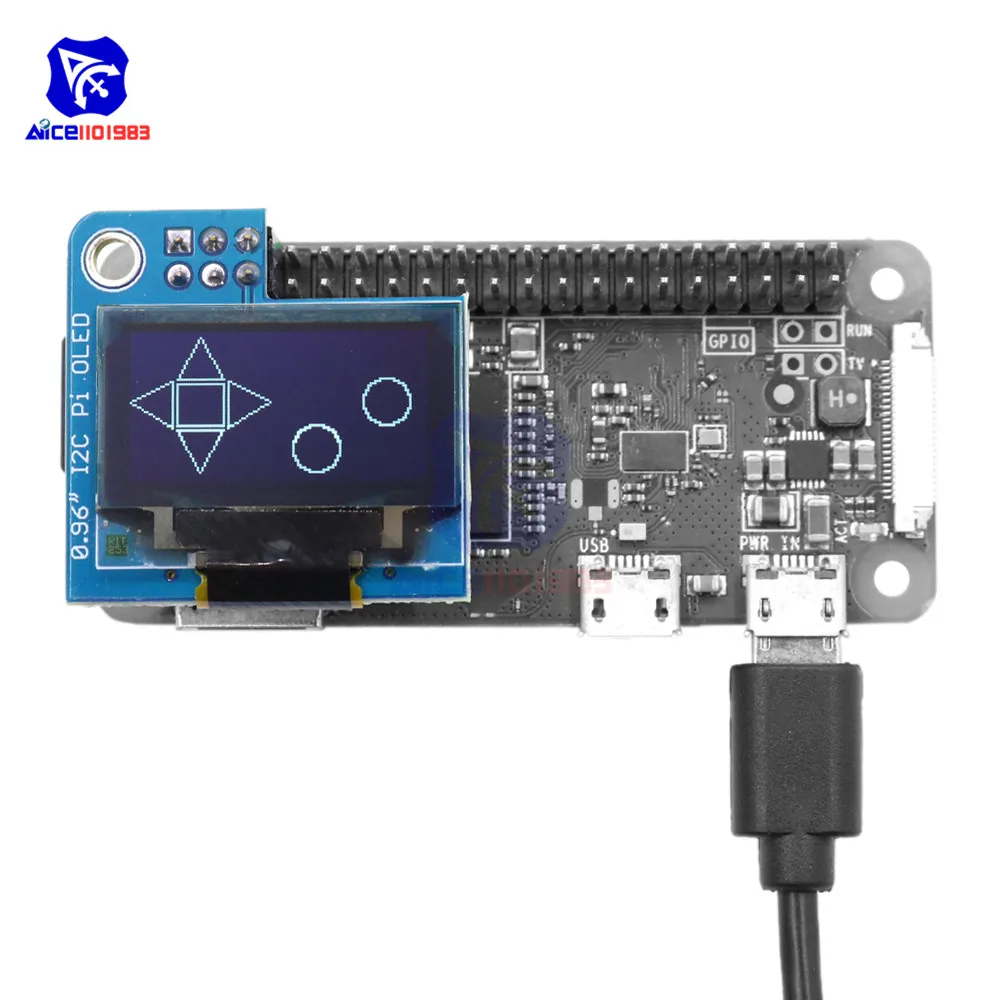 0 96 дюймовый модуль ЖК дисплея diymore I2C Pi OLED драйвер 128x64 SSD1306 для Raspberry 1 B + 2 3 и