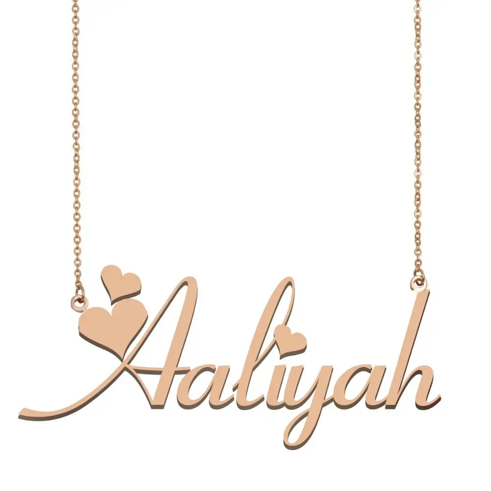 Aaliyah Name Necklace Customize For 
