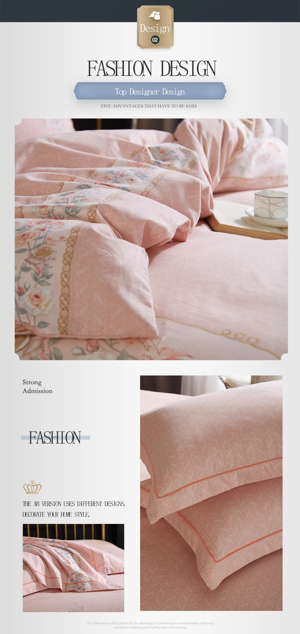 Цветочный каркас шлифовальный хлопковый комплект постельного белья розовый 4 шт. толстый мягкий пододеяльник для зимы с цветочное